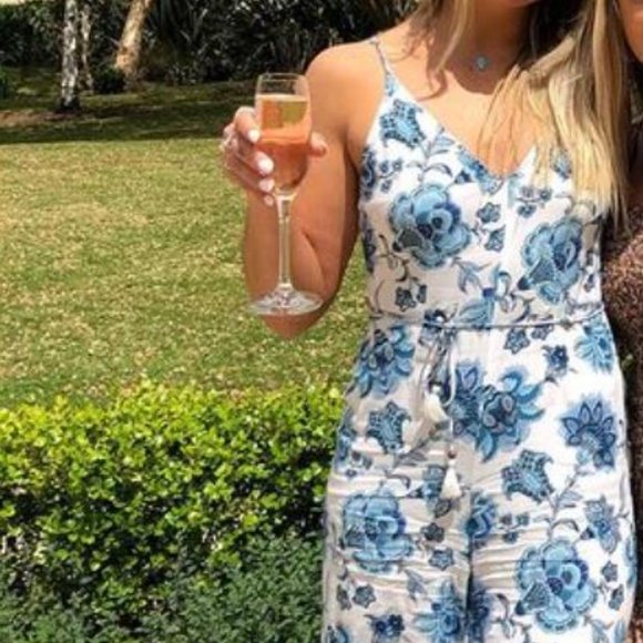 TIGERLILY Aliki Blue Floral Wide Leg Jumpsuit NWT RRP$180 - Picture 11 of 16